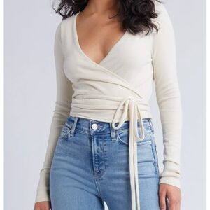 Ivory Wrap Top